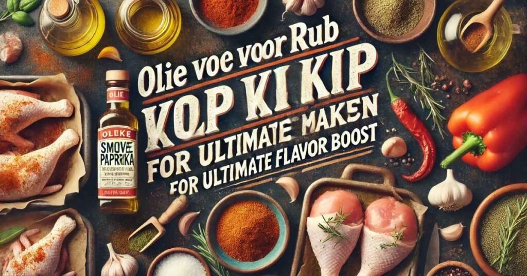 Olie voor Rub voor Kip Zelf Maken