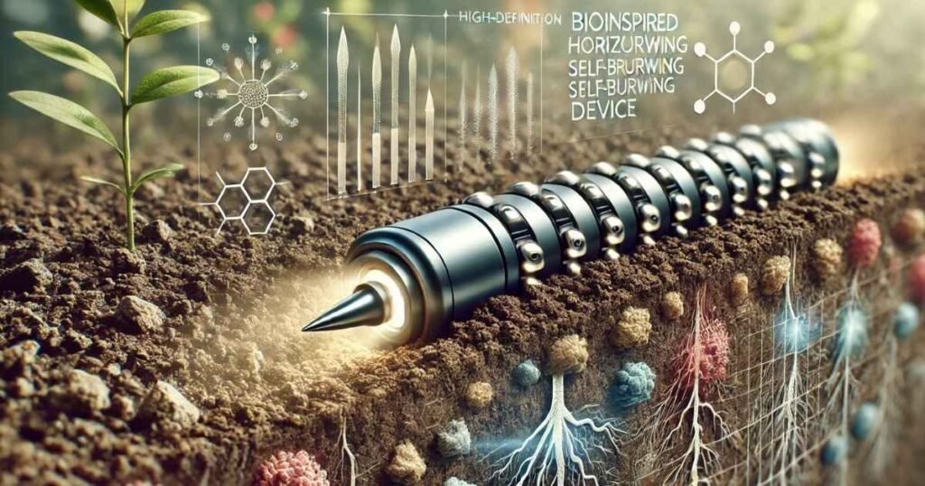 US Patent Bioinspired Horizontal Self-Burrowing Device