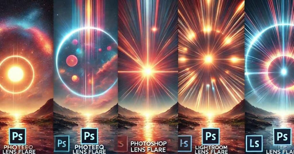 Photeeq Lens Flare vs.Photoshop and Lightroom