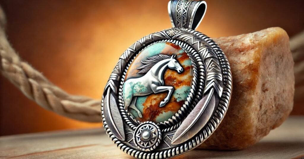 Loren Thomas Begay Pendant Wild Horse Magnesite